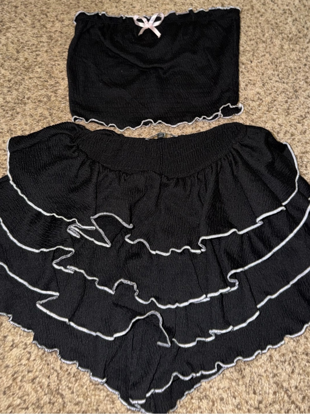 Fashion Nova ruffle  Two-Piece Set